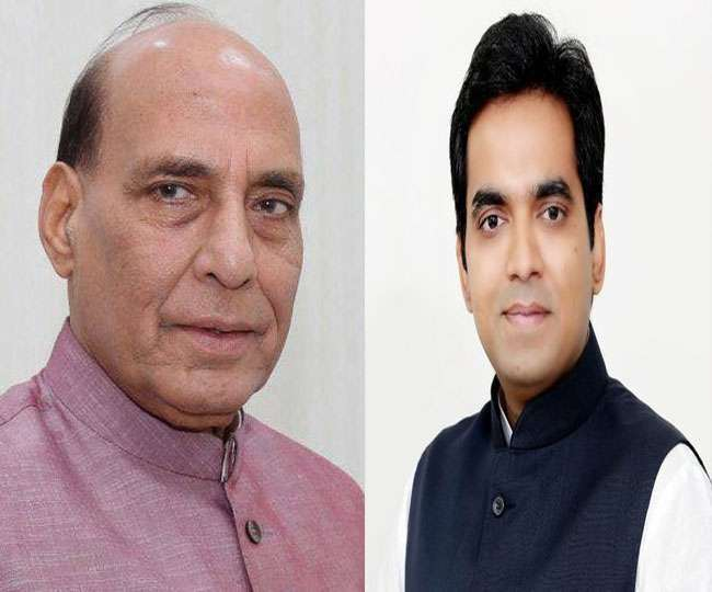 Rajnath Singh and pankaj singh image