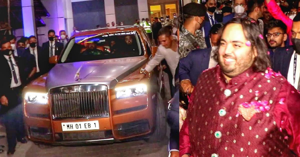 Anant ambani with car