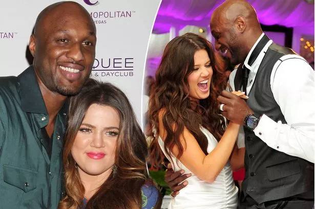 Khloé Kardashian  with basketball player Lamar Odom