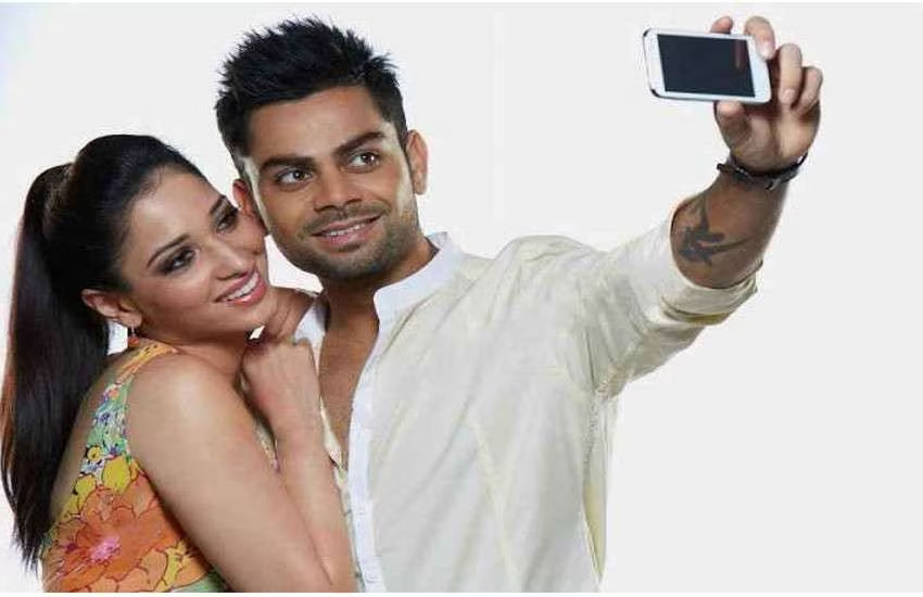 Tamannaah Bhatia with virat kohli