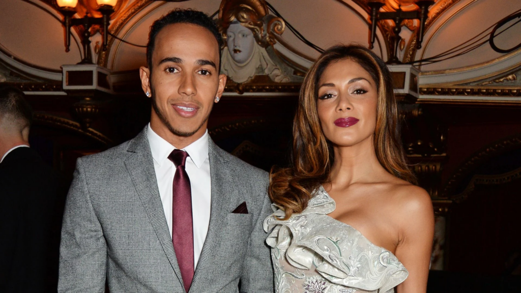 Lewis Hamilton with Nicole Scherzinger