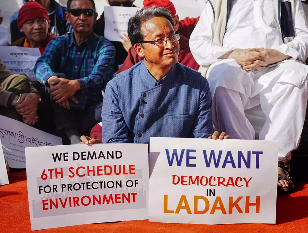 Ladakh autonomy protest